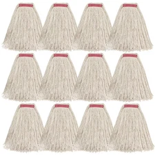 Matthew Cleaning 24oz 12Pack Cotton Mop Head Replacement,Looped-Open String H...