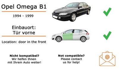 Lautsprecher Boxen vorne Ground Zero GZRF 6.5SQX für Opel Omega B1 2x Tief-Mitte