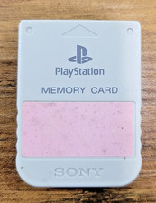 PlayStation 1 PS1 OEM Official 1 PS1 Memory Card SCPH-1020 - GRAY Tested  Work