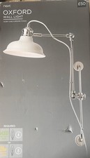 Next Oxford Wall Light Ivory & Chrome Brand New In Box