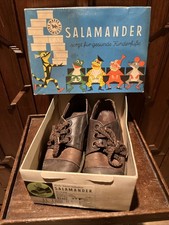 Kinderschuhe DDR Vitrinenst&uuml;ck 60er Jahre Leder OVP getragen selten 31-35