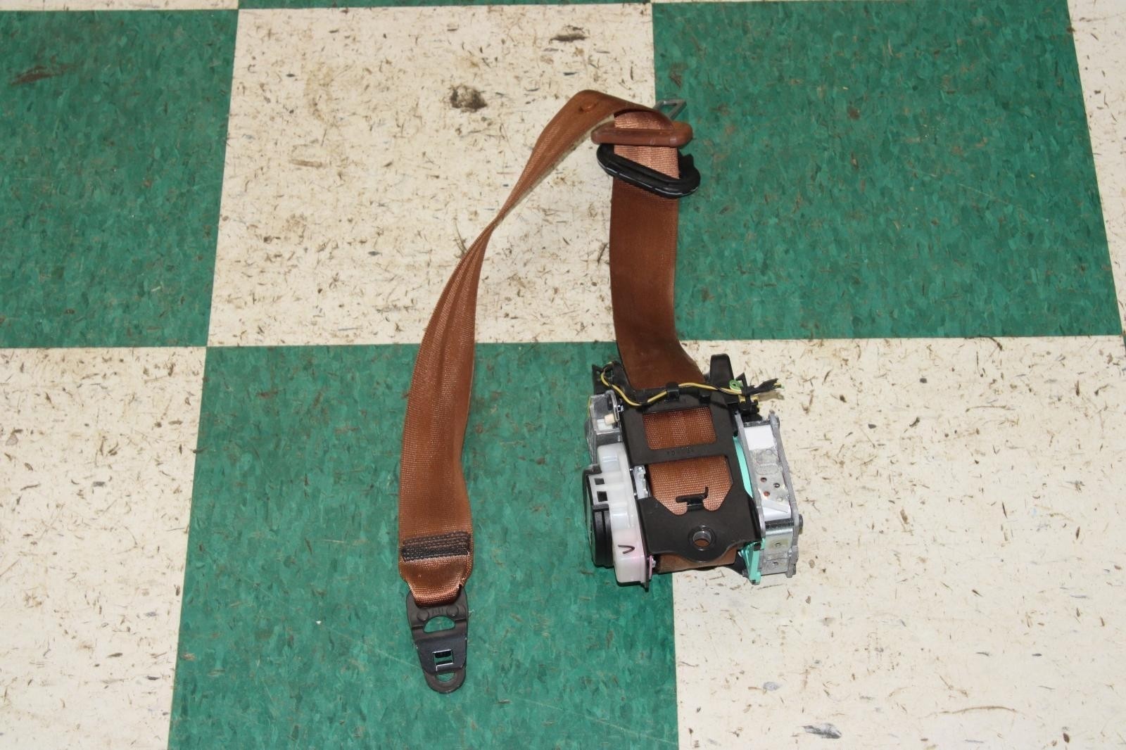 14-18 Flying Spur Brown Front Driver Side Left LH Seat Belt Restraint OE Factory