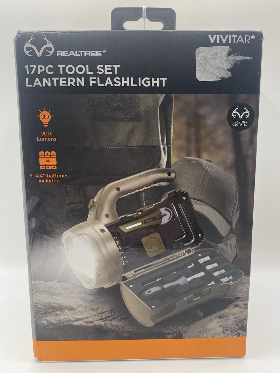 Vivitar RealTree 17pc Tool Set Lantern Flashlight for sale online