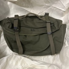 WW2 US Army Canvas Green Handled 1945 Dated Breslee Lined Bag
