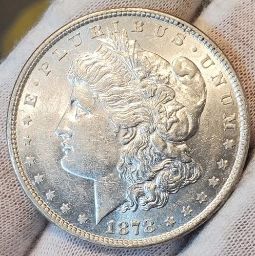 * 1878 8TF * UNC ABSOLUTELY GORGEOUS RARE KEY DATE MORGAN SILVER DOLLAR #A31