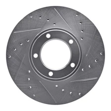 Disc Brake Rotor-Brake Rotor - Drilled And Slotted - Silver DFC 631-20001R