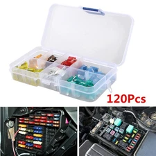 120pcs MINI Blade Fuse Assortment Auto Car Motorcycle SUV FUSES Kit APM ATM
