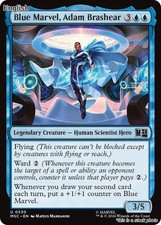 Magic Blue Marvel, Adam Brashear 530 Uncommon Commander: Marvel Super Heroes NM