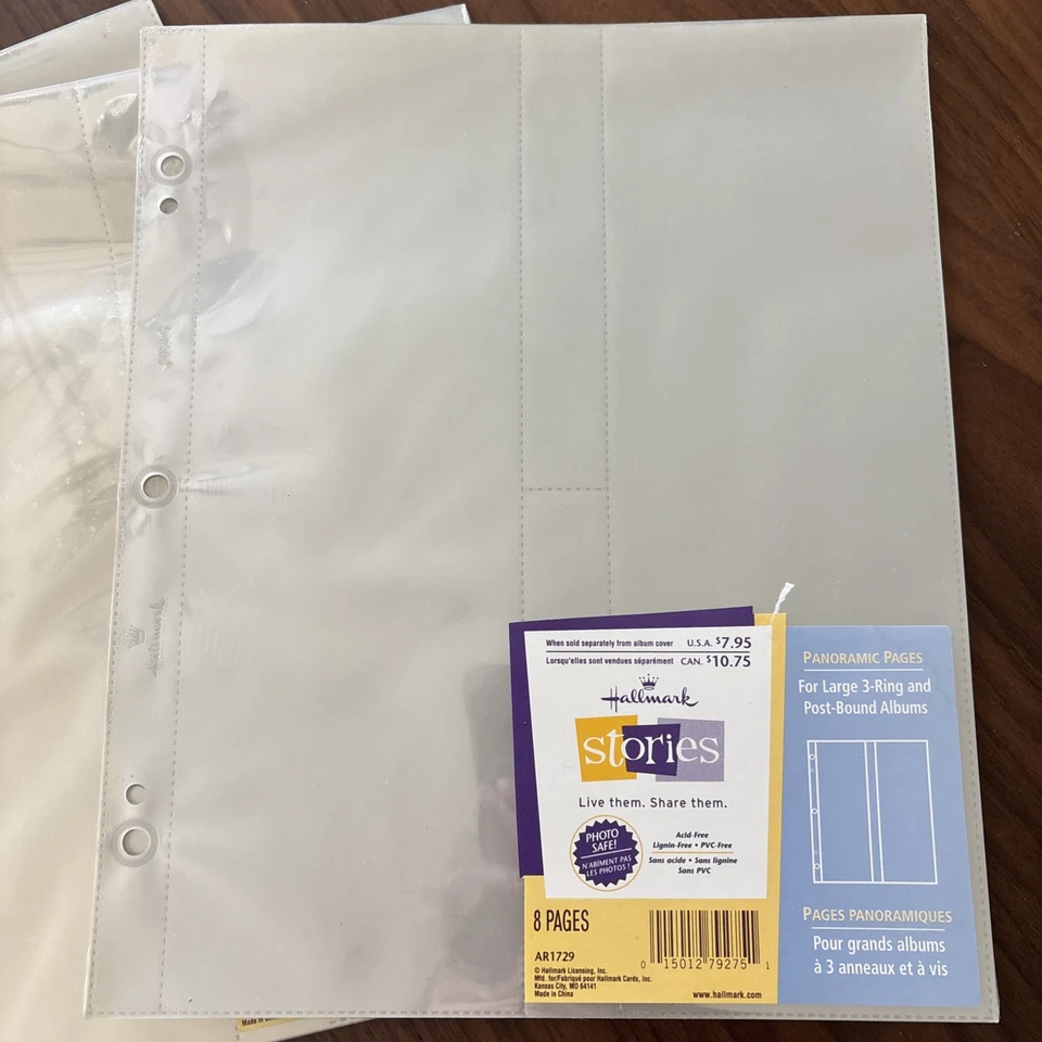 HALLMARK AR1729 HISTORIAS ÁLBUM GRANDE PÁGINAS PANORÁMICAS ~ Lote de 48 páginas Foto 3 de 3