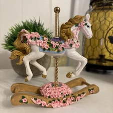 Vintage Herco Gift Professional Carousel Rocking Horse Figurine