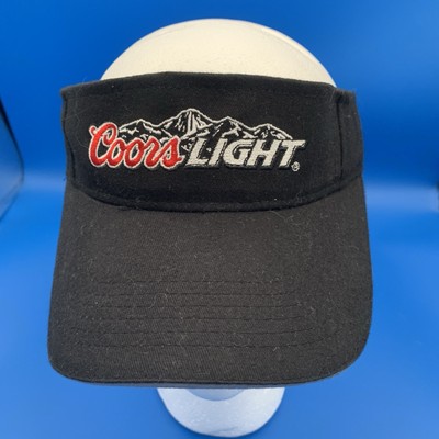 Coors Light Mens Visor Mens OSFM Black Hook And Loop Adjustable Hat