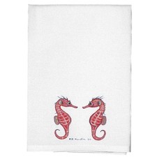 Betsy Drake Sea Horse Guest Towel