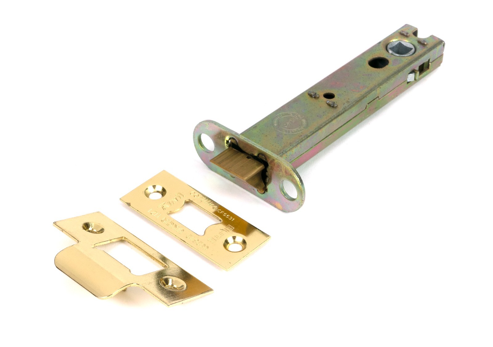 From The Anvil 51762 Polished Brass 5"" Heavy Duty Latch