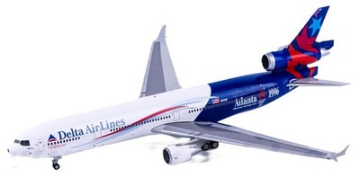 SQ Wings L2219 Delta Airlines MD-11 Atlanta Olympics N812DE Diecast 1/200 Model