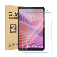 2 Pack Screen Protector for Lenovo Tab One 8.7 inch 2025 Tablet, Tempered Gla...