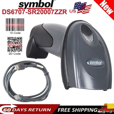 Symbol Motorola DS6707-SR20007ZZR 1/2D Handheld Barcode Scanner with USB Cable