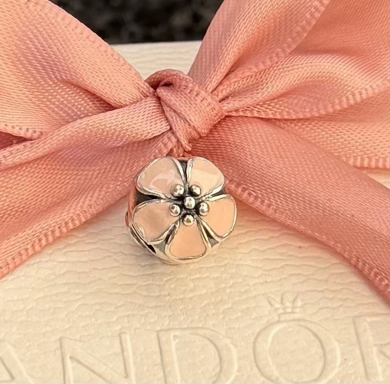 Original Pandora Clip „Kirschblüten“ Oldie 925 Silber #791041EN40 - Bild 2 von 3