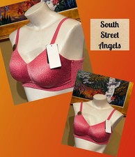 WACOAL 852303  CHATEAU ROSE PINK  BACK APPEAL WIRE FREE BRA  SIZE 34D