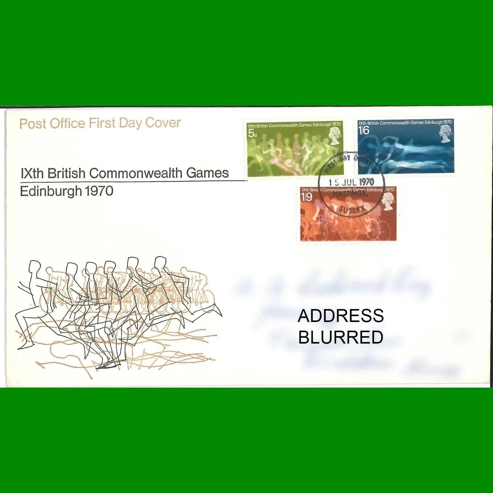 FDC Ninth British Commonwealth Games Commemorative, First Day Cover 15.7.1970 - Picture 1 of 3