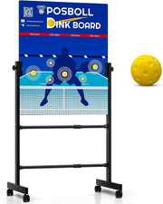 Adjustable Pickleball Practice Board and Dink Rebounder with Stand