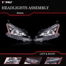 For Nissan Sentra 2013-2015 260103sg2a Left Right Halogen Headlights Assembly
