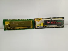 Lot of 2 Semi Trucks Tractor Trailer - M.48 Army 8127 and  KS Line