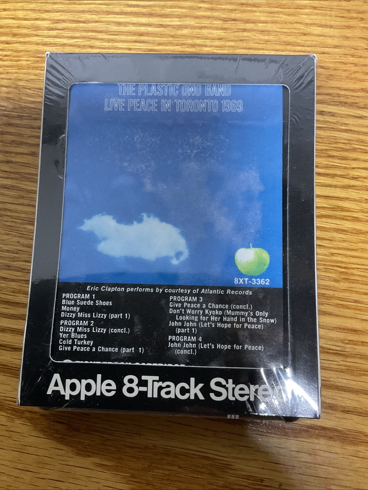 John Lennon Live Peace In Toronto SEALED Apple 8 Track Tape