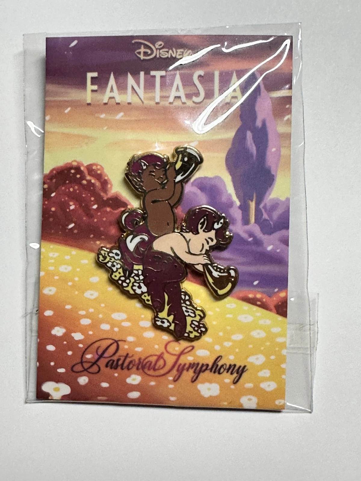 Mondo x Disney Fantasia Pastoral Symphony Fauns Enamel Pin NEW HTF