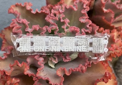 Bazo 1199 x KLUF Silver Rhinestone Bracelet charm Bracelet, $39.99