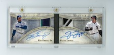 2014 Topps Five Star Ken Griffey Jr Frank Thomas Dual Patch Auto Booklet /10