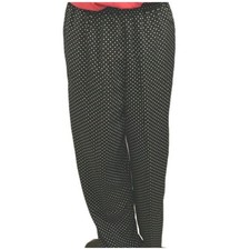 70s/80s VTG Counterparts Pants Womens Medium Polka Dot Pull On 27 Inseam Stretch