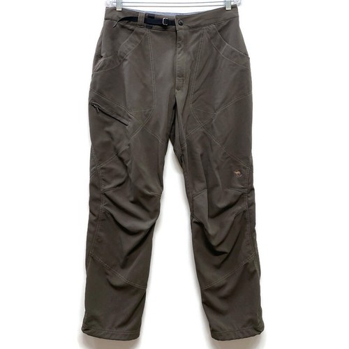 Mountain Hardwear, Vintage Mountain Hardwear Hiking Pants Men's L Fleece Lined Waist Gusset Knees
