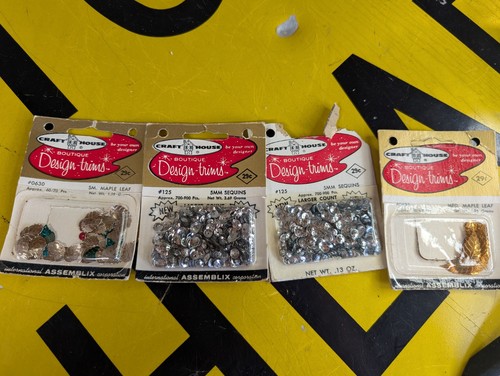 Craft House Design Trims Vintage NOS Lot 4 Packages