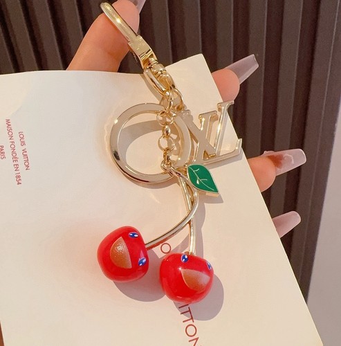 Louis Vuitton Takashi Murakami Collection Cherry Keychain and Bag Charm