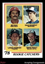 1978 Topps #708 Rookie Catchers Dale Murphy, Lance Parrish RC EX - EX/MT