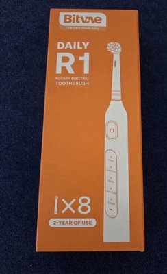 Electric Toothbrush Sonic Rechargeable 5 Modes 8 Brush Heads  Black