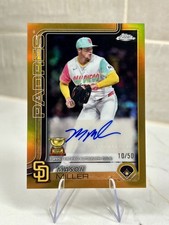 2025 Topps Chrome Update - Mason Miller #AC-MI True Gold Refractor Auto /50