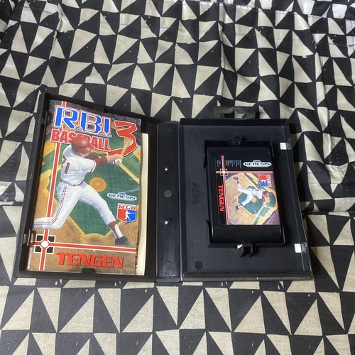 R.B.I. Baseball 3 Sega Genesis Video Game Complete With Manual RBI - Picture 2 of 15