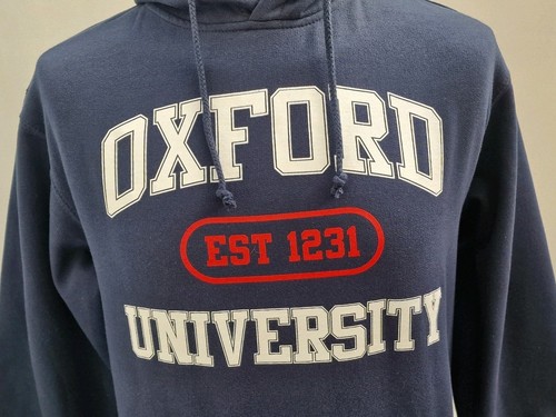 Sudadera con capucha azul marino de Oxford University, talla pequeña - Imagen 2 de 7