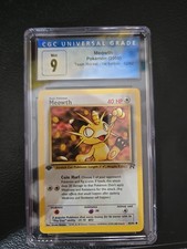 Meowth 62/82 1st Edition Common CGC MT 9 2000 Pokémon Team Rocket