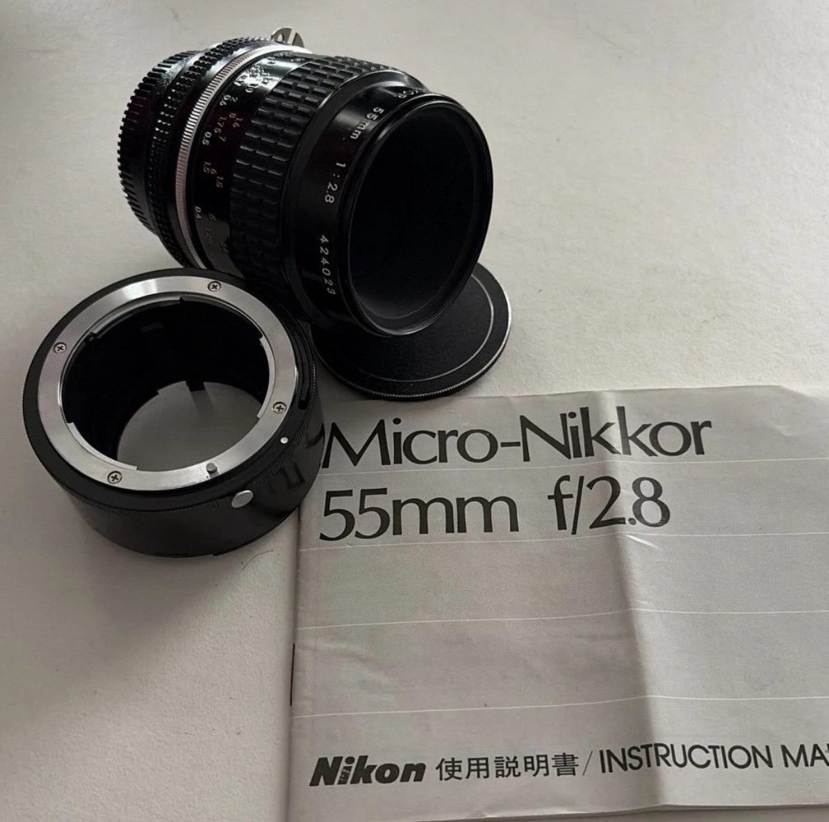Ai Micro Nikkor 55mm F2.8 SONY用アダプター付き Ai Micro Nikkor 55mm F2.8 SONY用アダプター付き