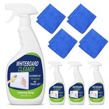 8 Pcs Whiteboard Cleaner Set 4 17 fl oz Dry Erase Board Liquid Cleaner with 4...