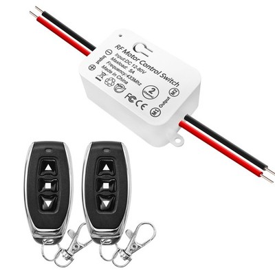 DieseRC Funk DC Motor Fernbedienung: 12-80V 5A Relais, Vorwärts/Rückwärts Steuer