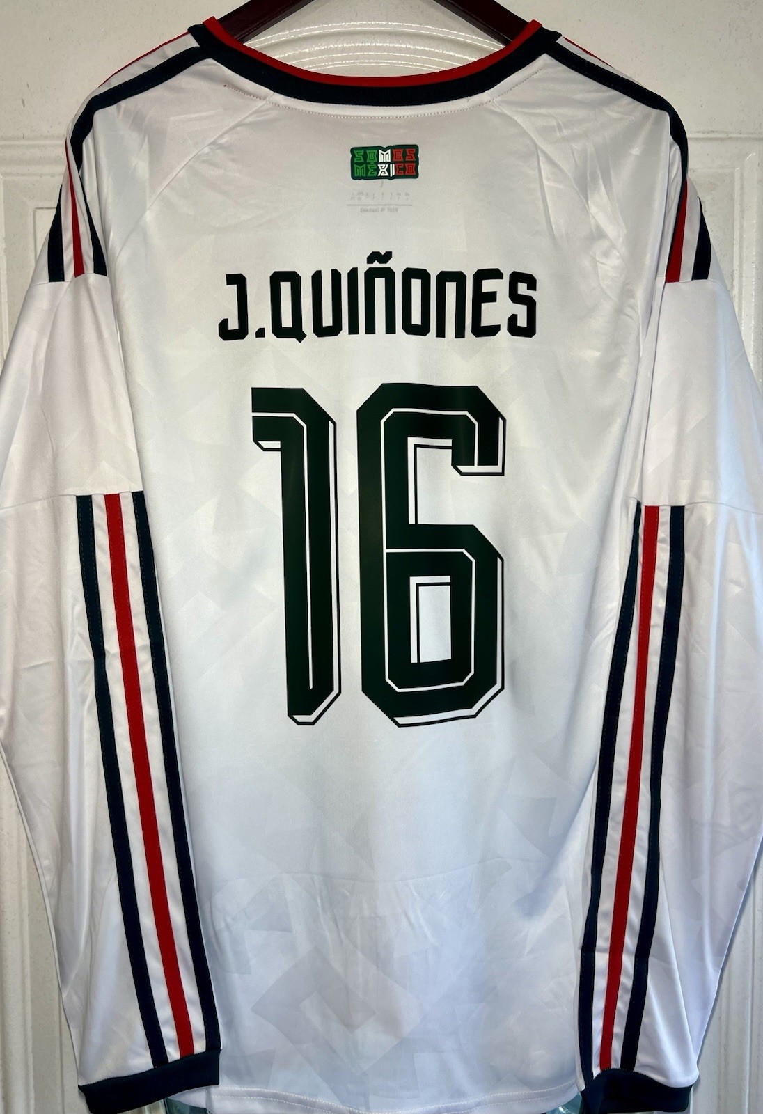 World Cup 2026 Mexico Jersey Home Long Sleeve J. Quiñones #16 2XL Slim Fit NWOT