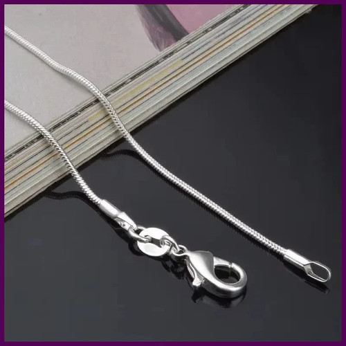 Men&Women's 925 Sterling Silver Tarnish-Free Italian Snake Chain Necklace 16-24*