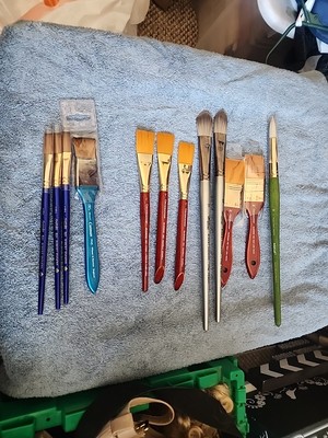 Artist Paint Brushes Some Robert Simmons, Grumbacher, Comanche & Artist Loft