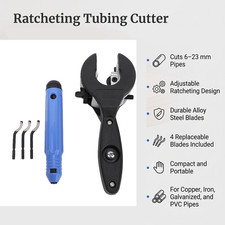 Portable Ratcheting Pipe Cutter 1/4-7/8 Suita...