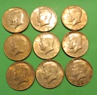 Lot of 9 Kennedy Half Dollars - 40% Silver -- Mixed Dates 1967 to 1969