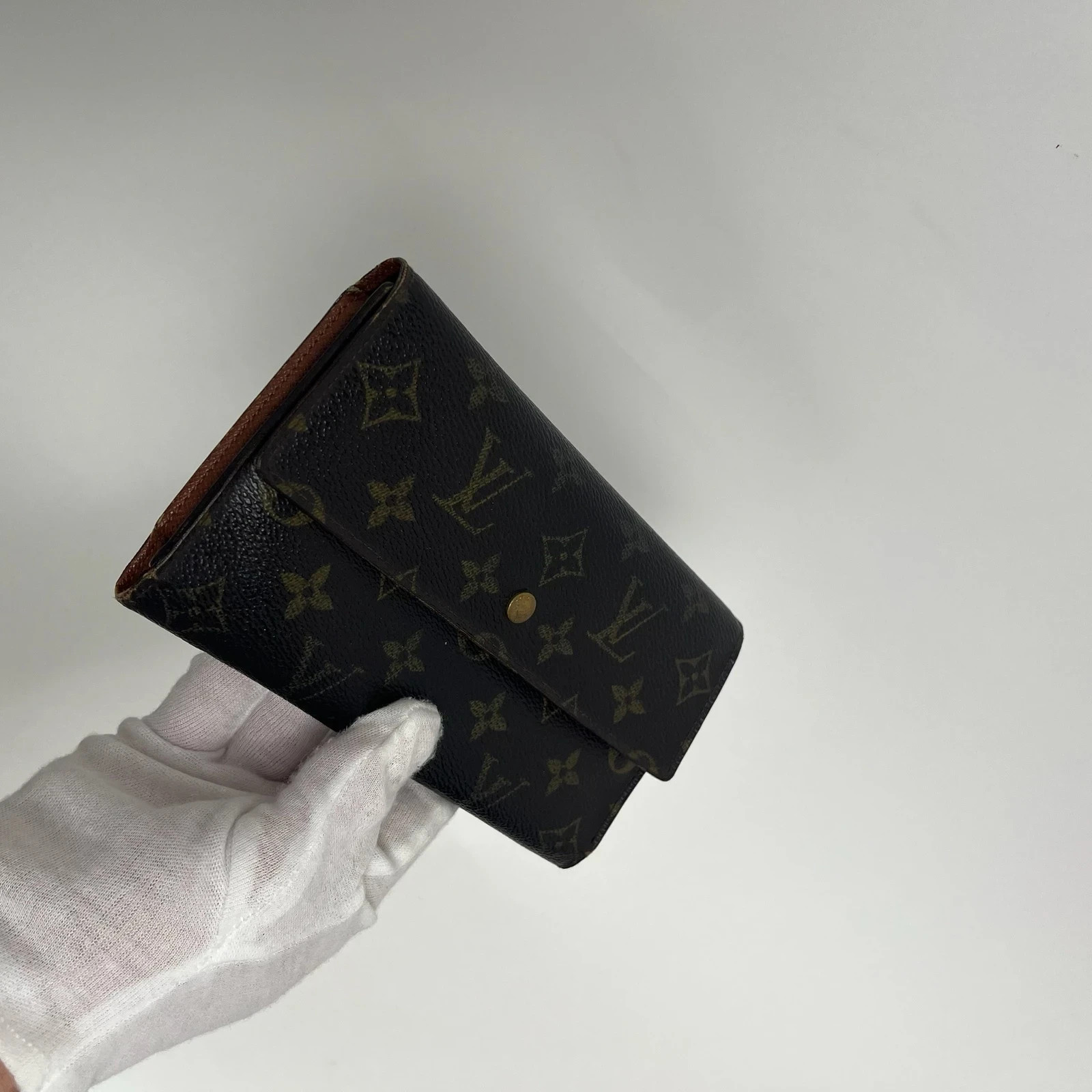 Louis Vuitton LV Vintage Brown Monogram Long Purse Wallet image 4