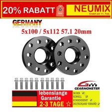 Spurverbreiterung Radschrauben 2x20mm 40mm 5x112 5x100 Ø57,1 für VW Audi